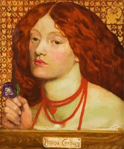 Regina Cordium By Rossetti paint by numbers