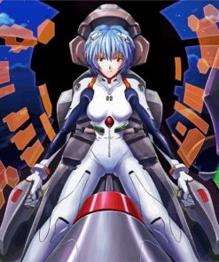 Rei Ayanami Evangelion Anime paint by numbers