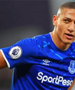 Richarlison De Andrade Everton paint by numbers