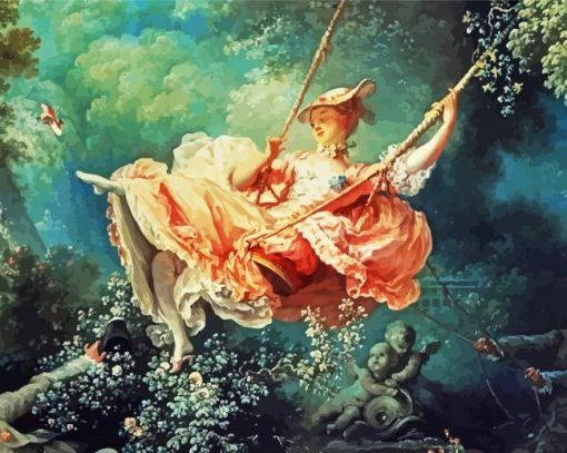 Rococo Art paint by numbers