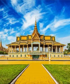 Royal Palace Cambodia paint by number