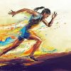 Running Girl Art paint by numbers