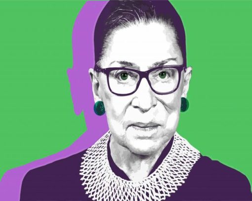 Ruth Bader Ginsburg paint by number