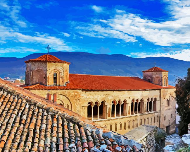 Saint Sophia Church Ohrid paint by number