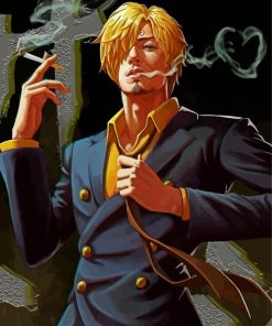 Sanji One Piece Anime paint by numbers