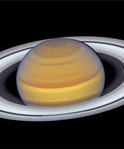 Saturn Planet paint by number