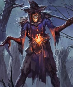 Scarecrow Ghost paint by number