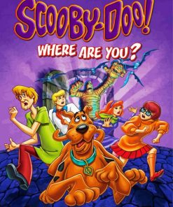 Scooby Doo Movie Poster paint by numbers