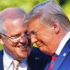 Scott Morrison With Trump paint by number