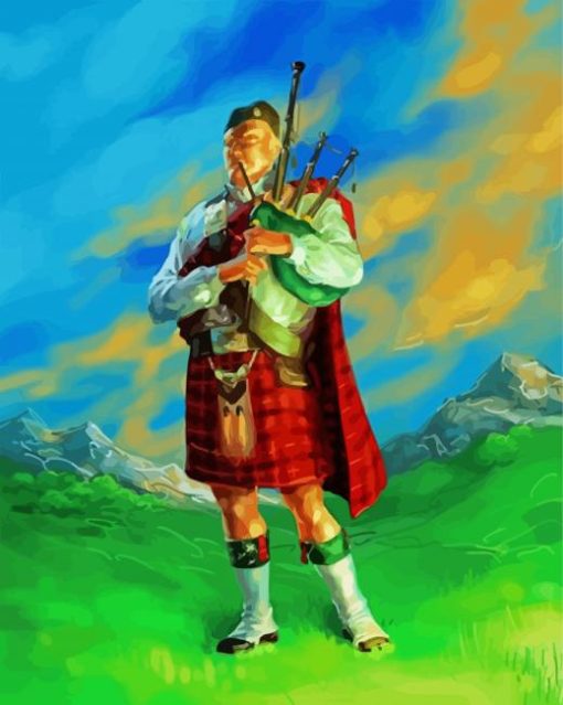 Scottish Man paint by numbers