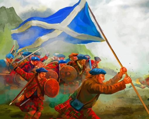 Scottish War paint by numbers