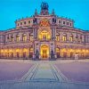Semperoper Dresden Opera House paint by number