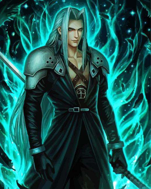 Sephiroth Art paint by numbers
