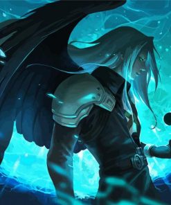 Sephiroth Final Fantasy Movie paint by numbers