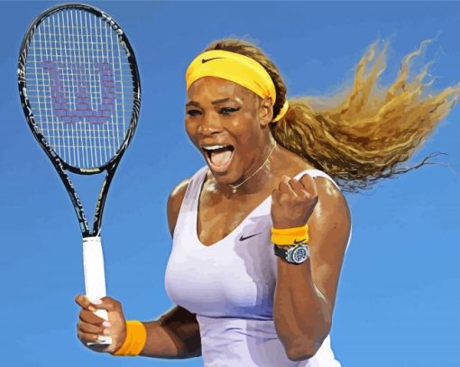 Serena Williams paint by numbers