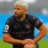 Sergio Aguero With Manchester City paint by number