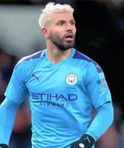 Sergio Aguero paint by number
