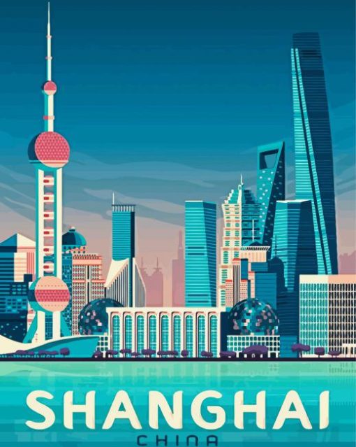 Shanghaai Poster paint by number