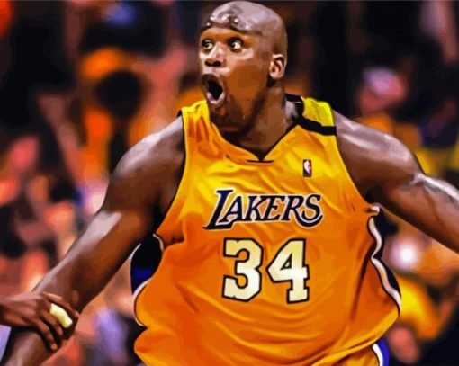 Shaquille O Neal paint by numbers