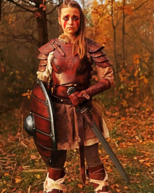 Shieldmaiden paint by numbers
