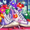 Sneakers And Flowers paint by number