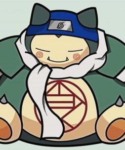 Snorlax Naruto paint by number