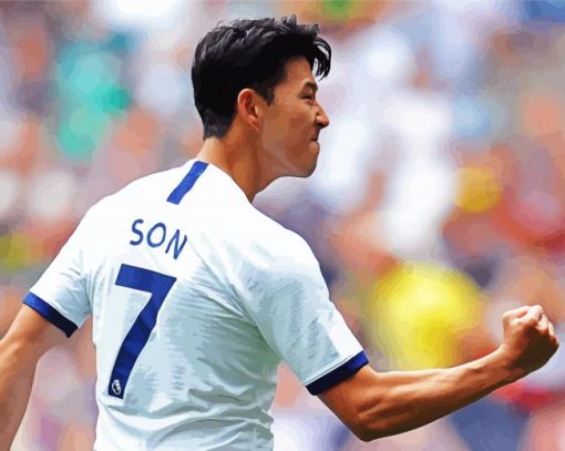 Sonaldo Son Heung Min paint by numbers