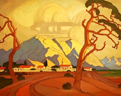 South West Africa Pierneef Art paint by number