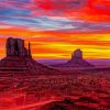 Southwestern At Sunset paint by numbers