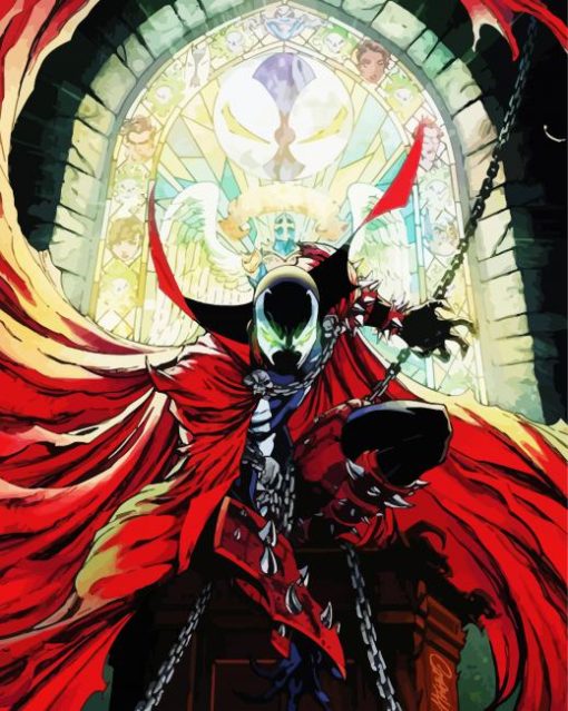 Spawn With Chains paint by number
