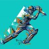 Splash Cricket Player paint by number