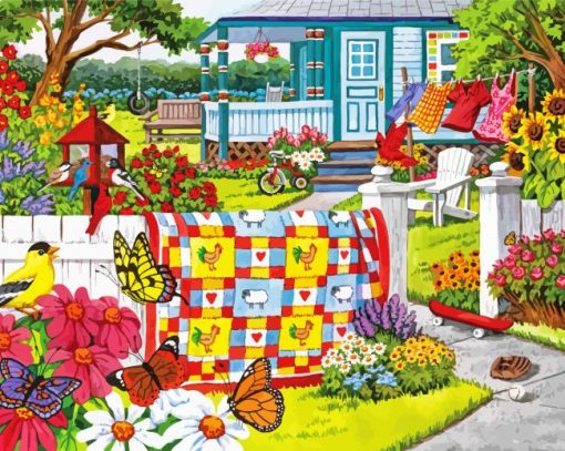 Spring Garden paint by number