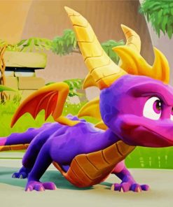 Spyro Dragon paint by numbers
