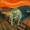 Squidward Screaming paint by number