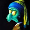 Squidward With The Pearl Earring paint by number