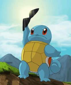 Squritle Pokemon Anime paint by number