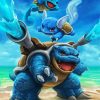 Squirtle Transformation paint by number