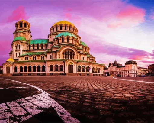 St Alexander Nevsky Cathedral paint by number