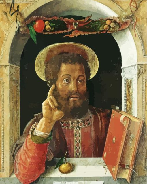 St Mark Andrea Mantegna paint by numbers