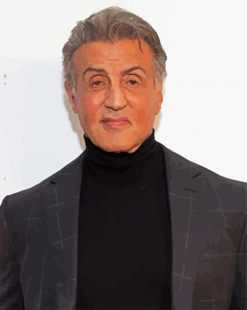 Stallone Sylvester paint by numbers