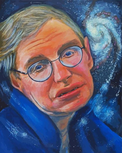 Stephen Hawking paint by number
