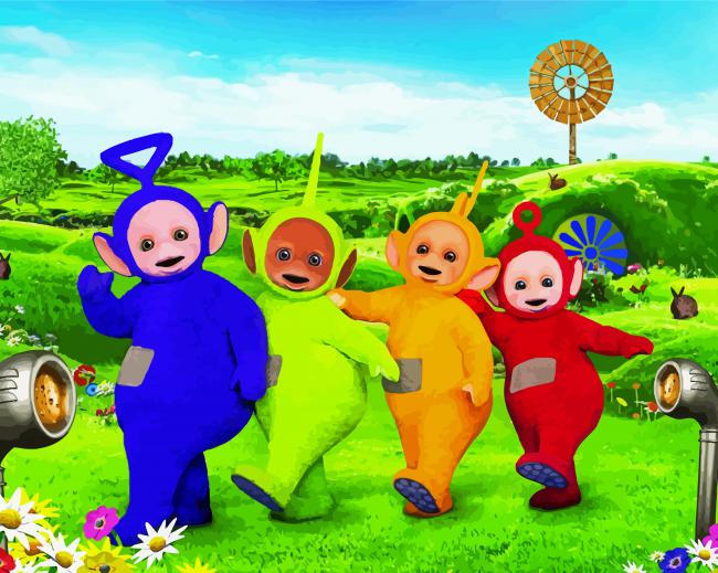 Teletubbies Babies paint by numbers
