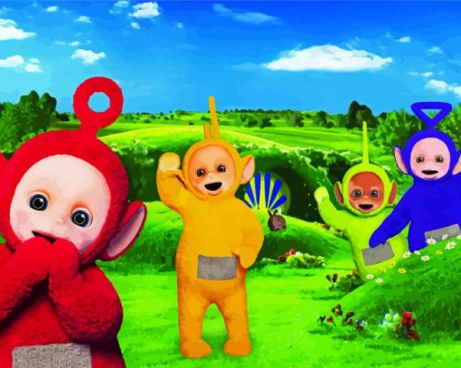 Teletubbies Characters paint by number