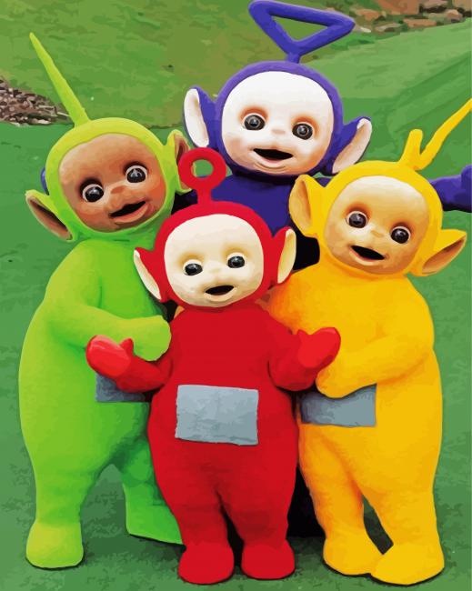 Teletubbies paint by number