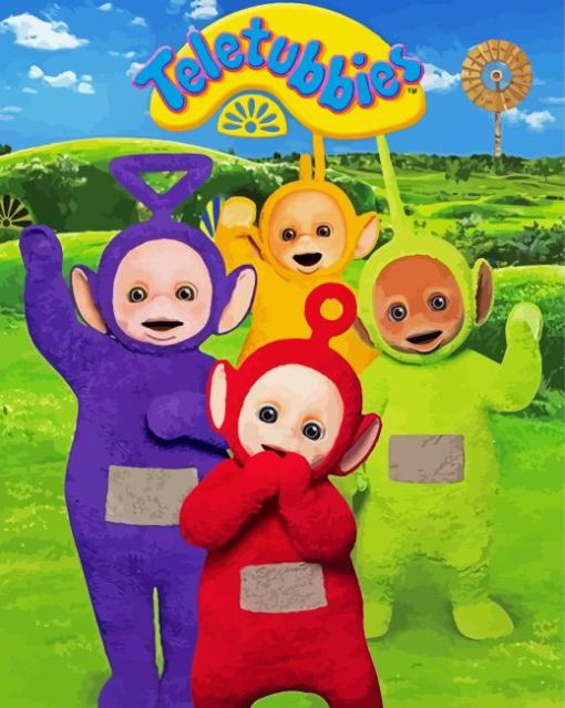 Teletubbies Tv Show paint by number