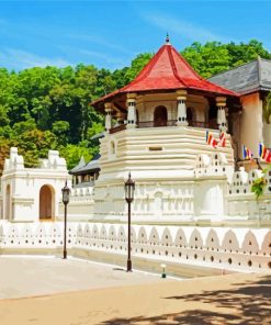 Temple Of The Sacred Tooth Relic Srilanka paint by numbers