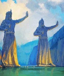 The Argonath Gates paint by numbers