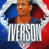 The Basketball Player Allen Iverson paint by numbers