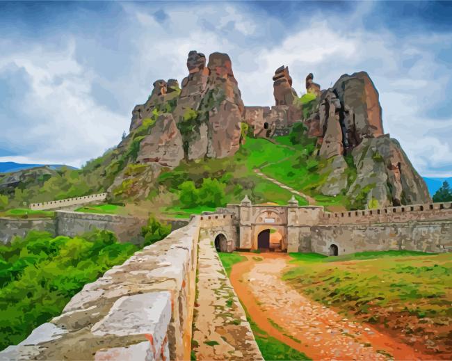The Belogradchik Fortress Bulgaria paint by number