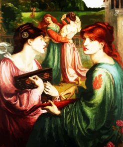 The Bower Meadow By Rossetti paint by numbers